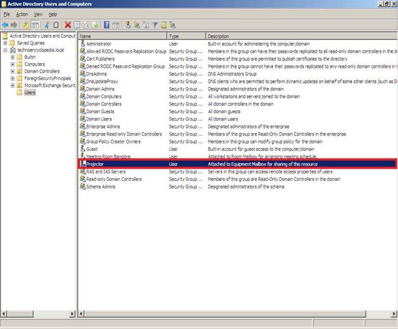Part 1 of Managing New Mailboxes Under ES 2007 Room & Equipment
